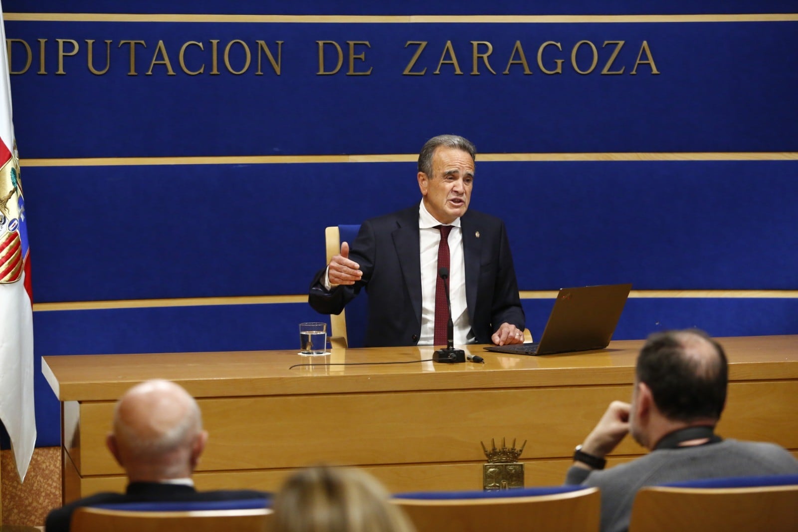 El presidente de la Diputación de Zaragoza, Juan Antonio Sánchez Quero