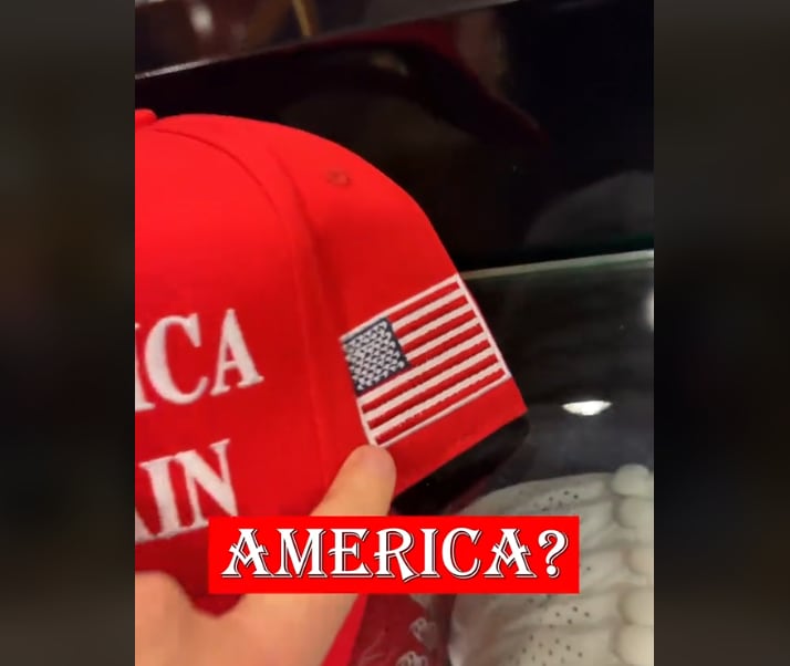 Una gorra de Make America Great Again.