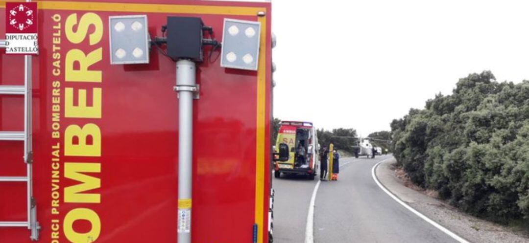 Imagen del accidente de tráfico en la CV240