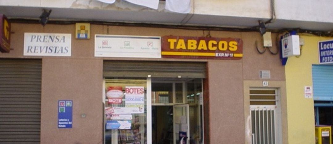 Estanco donde se ha expedido el premio