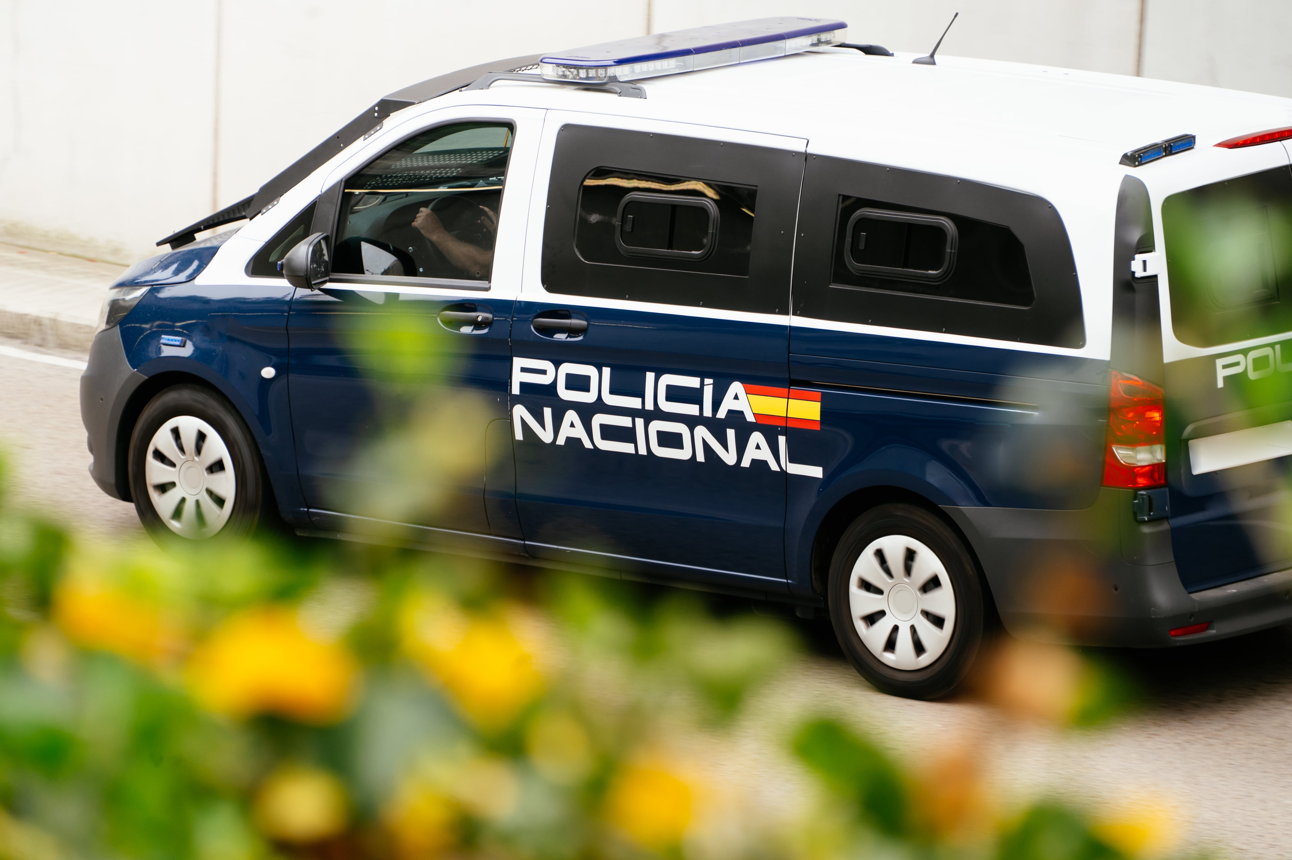 A riot van of the Spanish national police force