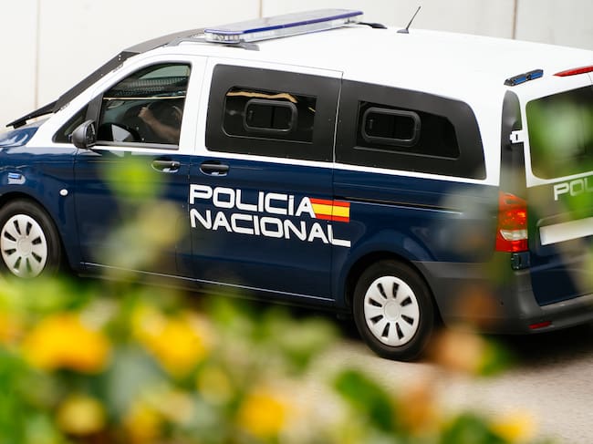 A riot van of the Spanish national police force