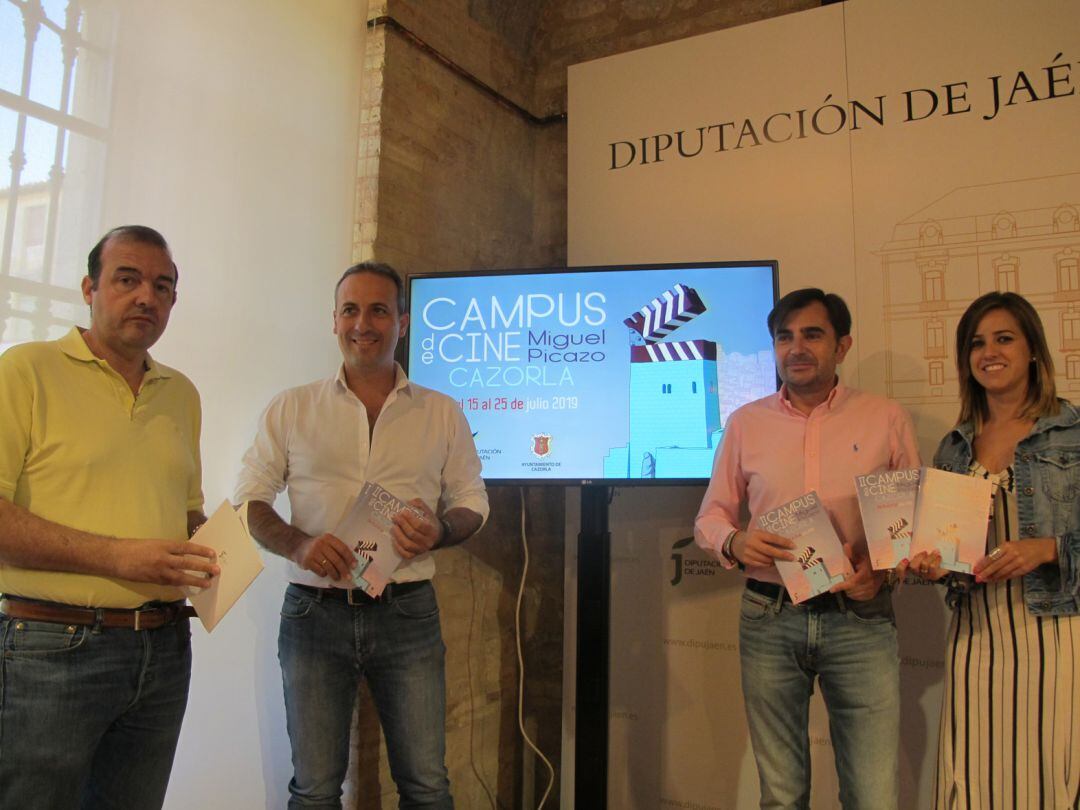 Enrique Iznaola, Antonio J. Rodríguez, Juan Ángel Pérez y Núria Serrano en la presentación del Campus