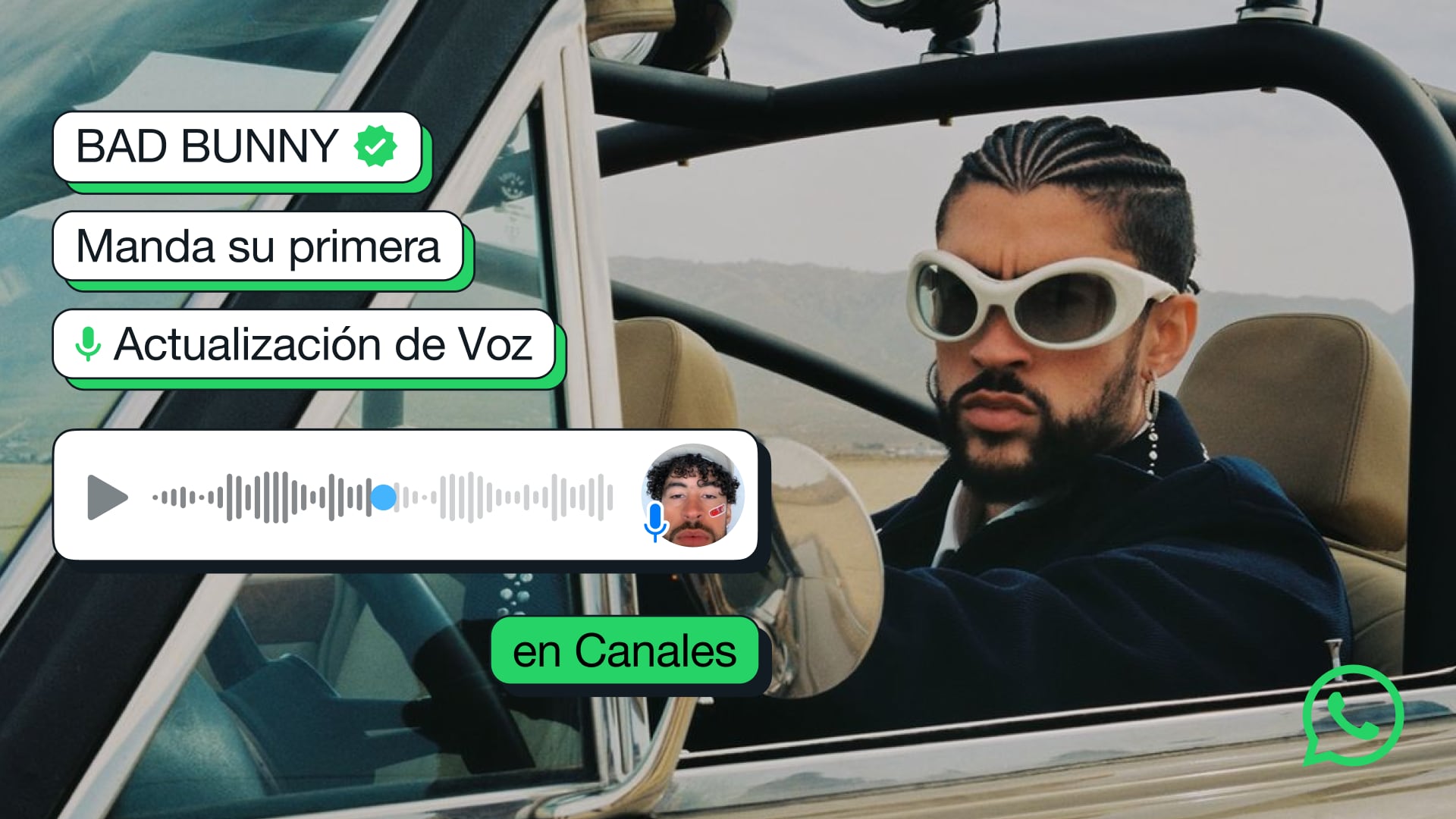 Bad Bunny ha sido el primero en utilizar las notas de voz.