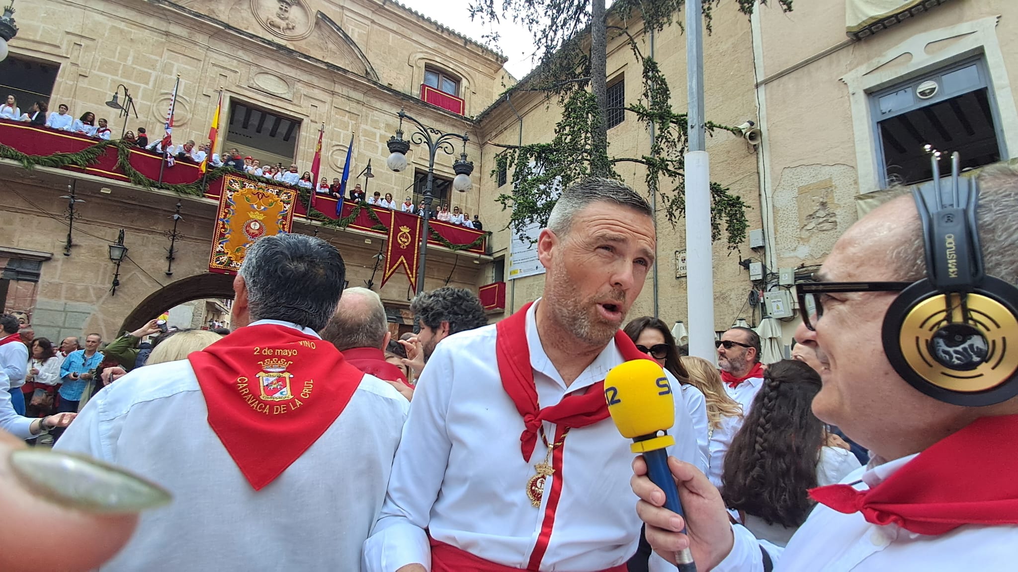 José Francisco García, alcalde de Caravaca en la fiesta de los Caballos del Vino
