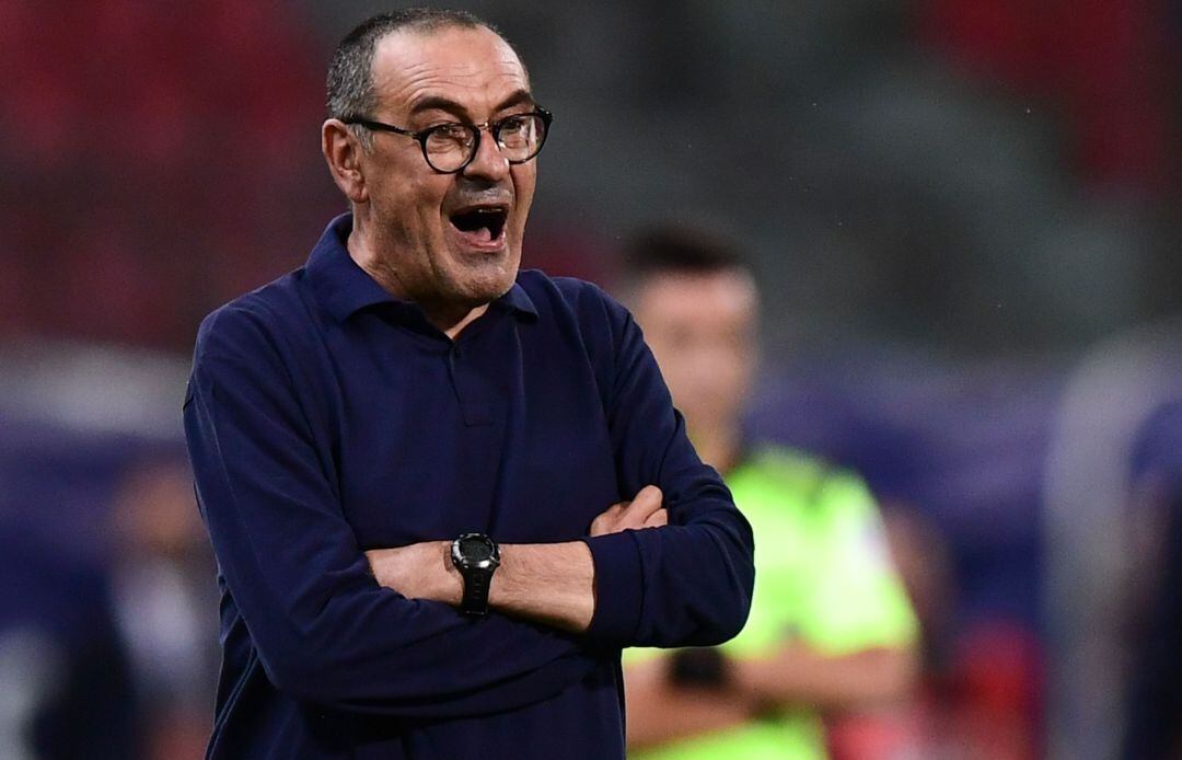Maurizio Sarri, el técnico de la Juventus de Turín.