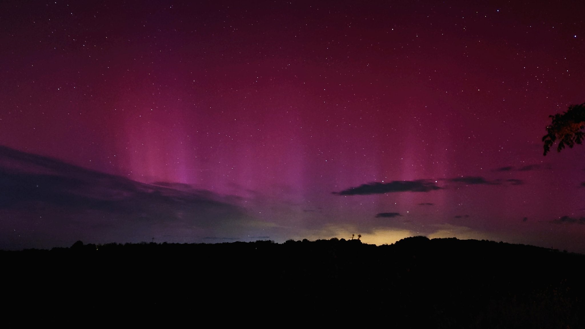 Aurora Boreal visible anoche desde Miguelturra (Ciudad Real)