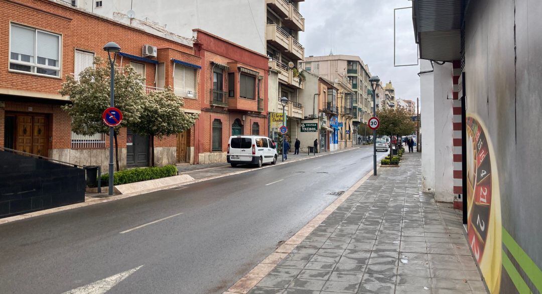 Imagen de la Calle Seis de Junio de Valdepeñas (Ciudad Real) 