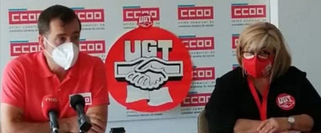 Representantes de UGT y CCOO