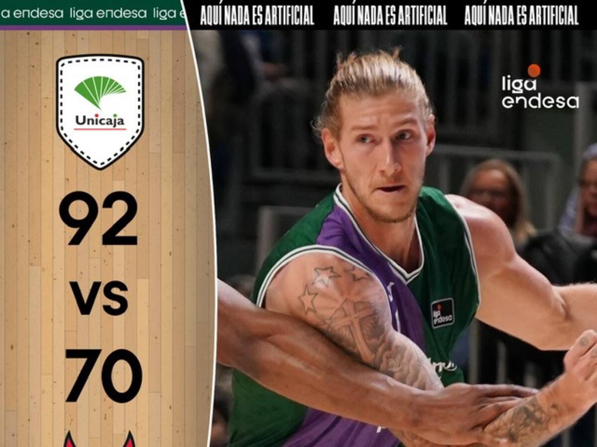 El Unicaja impone su ritmo ante el Covirán Granada (92-70)