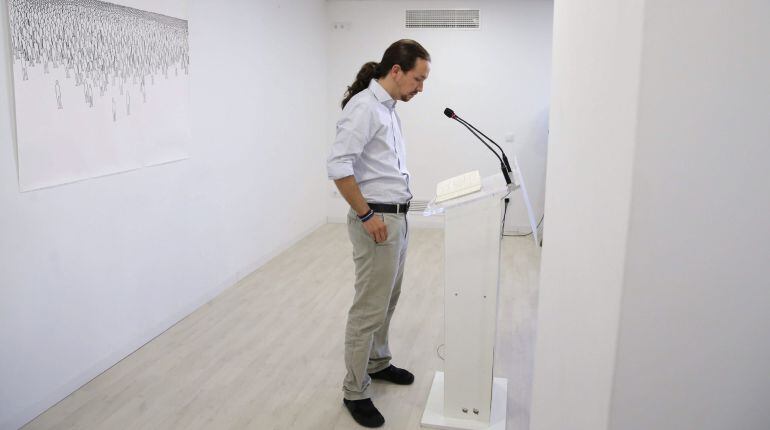 El lider de Podemos, Pablo Iglesias.