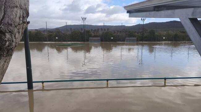 Estado de una instalación tras las lluvias