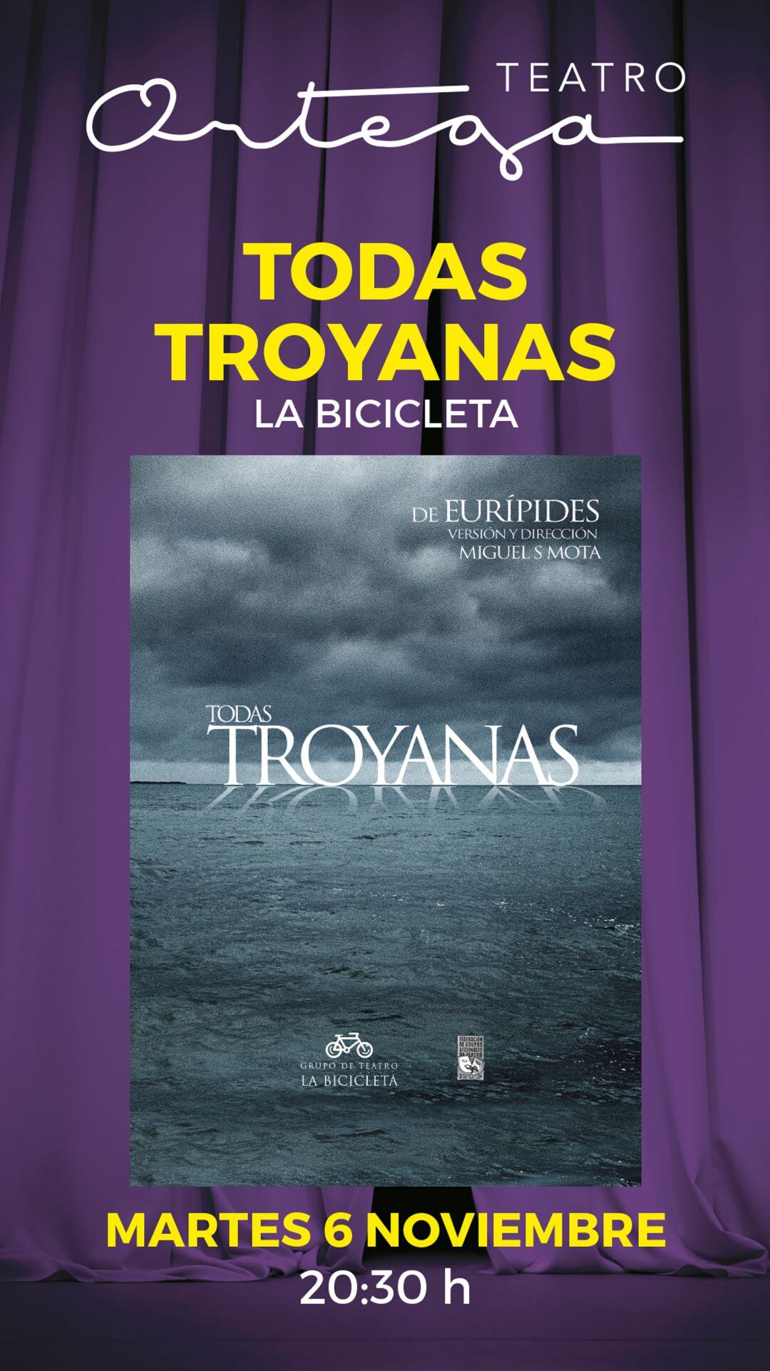 "La Bicicleta" de Saldaña (Palencia) abre el Teatro Ortega la Muestra de Teatro Palentino