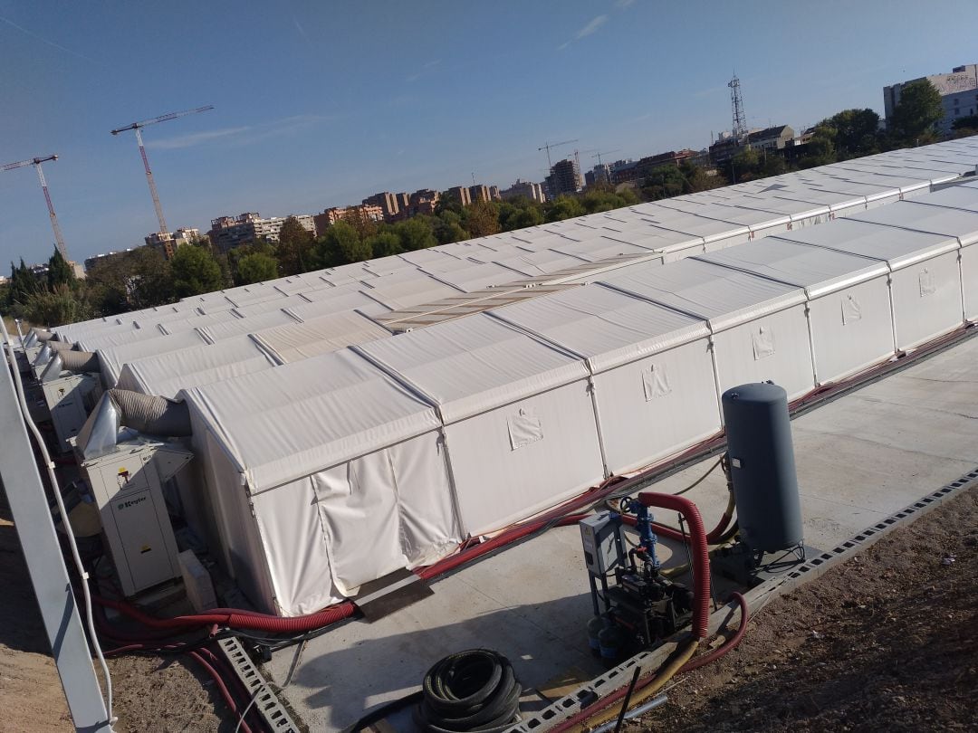 Hospital de campaña instalado junto a la Fe este pasado domingo