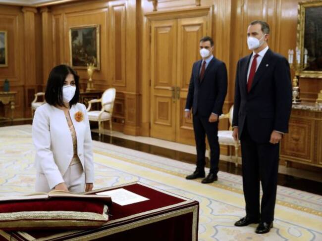 La nueva ministra de Sanidad, Carolina Darias, promete el cargo