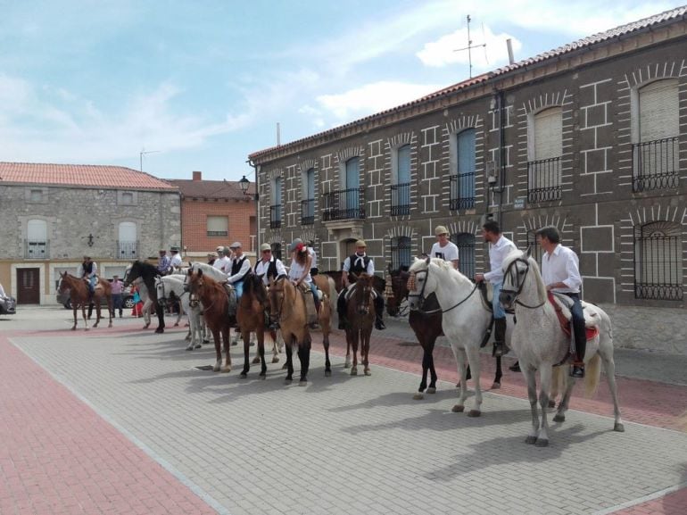 Caballistas en la fiesta del pasado año