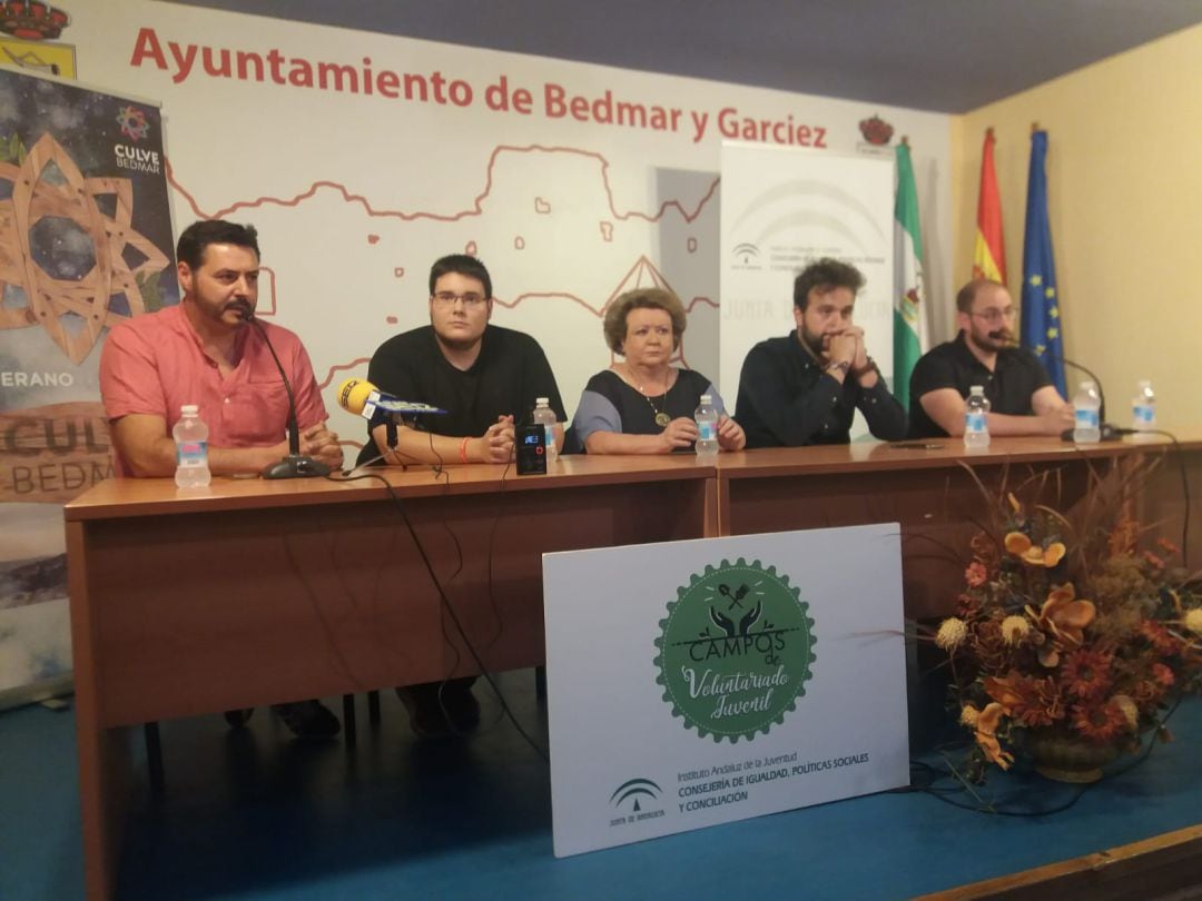 Momento de la intervención del director del Campo de Trabajo, Marco Antonio Bernal