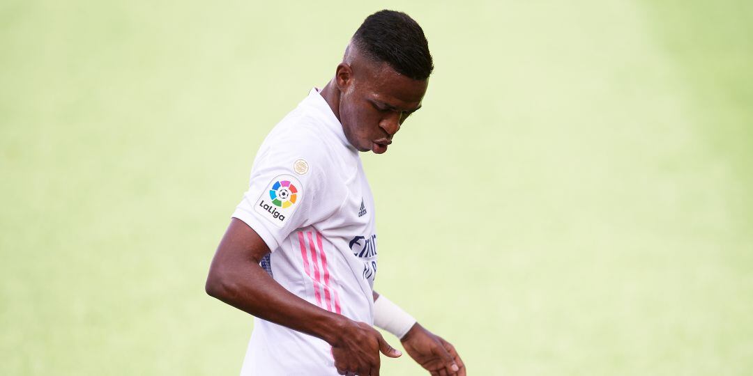 Vinicius Júnior celebra su gol ante el Levante del pasado domingo