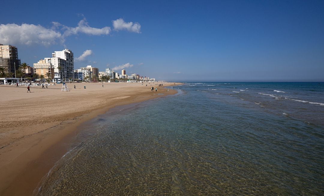 Imagen de la playa de Gandia 