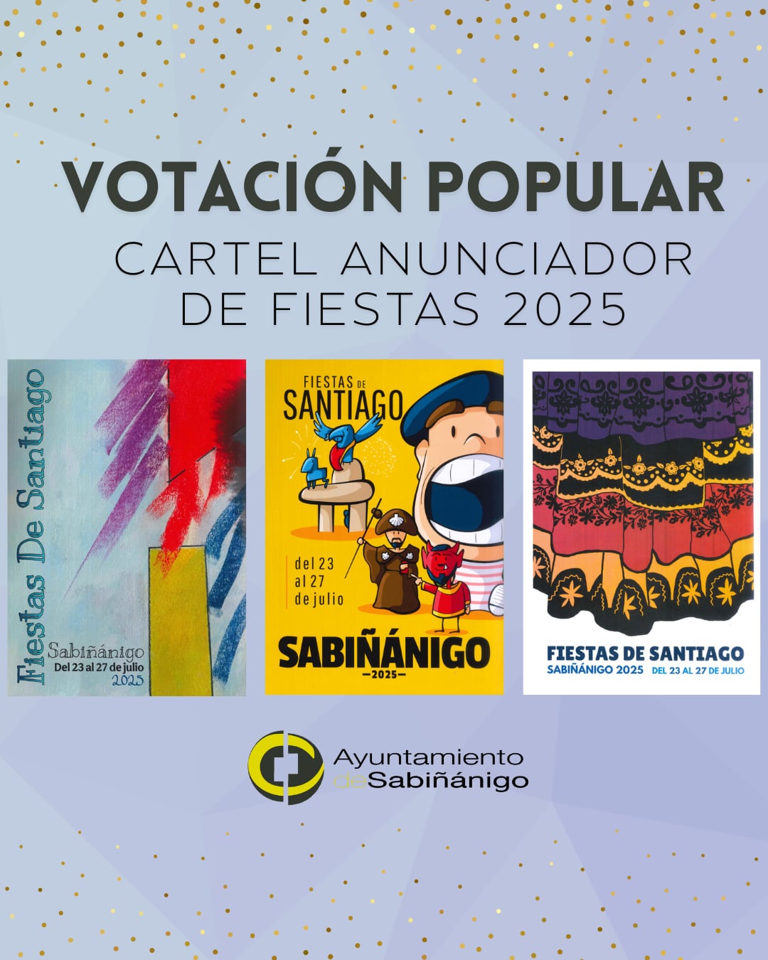 Se puede votar entre los tres finalistas