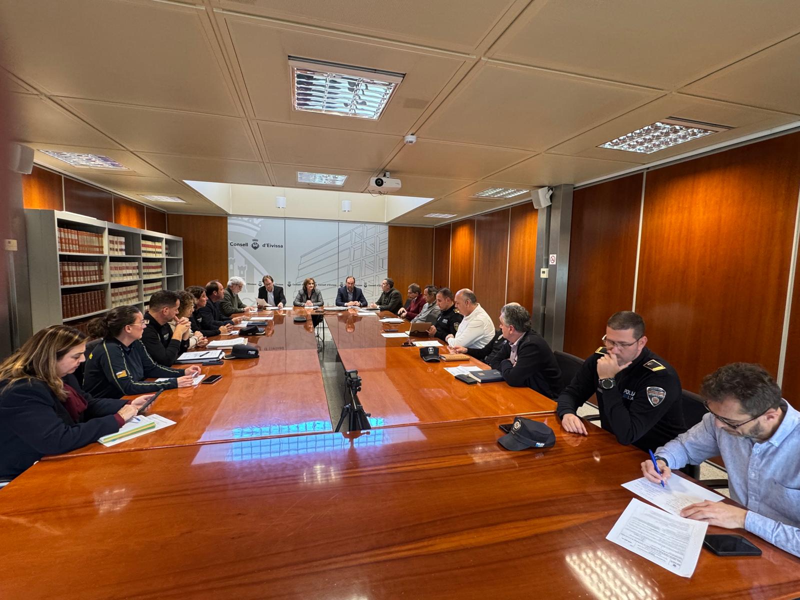 Imagen de la reunión celebrada en el Consell de Ibiza (CAIB)