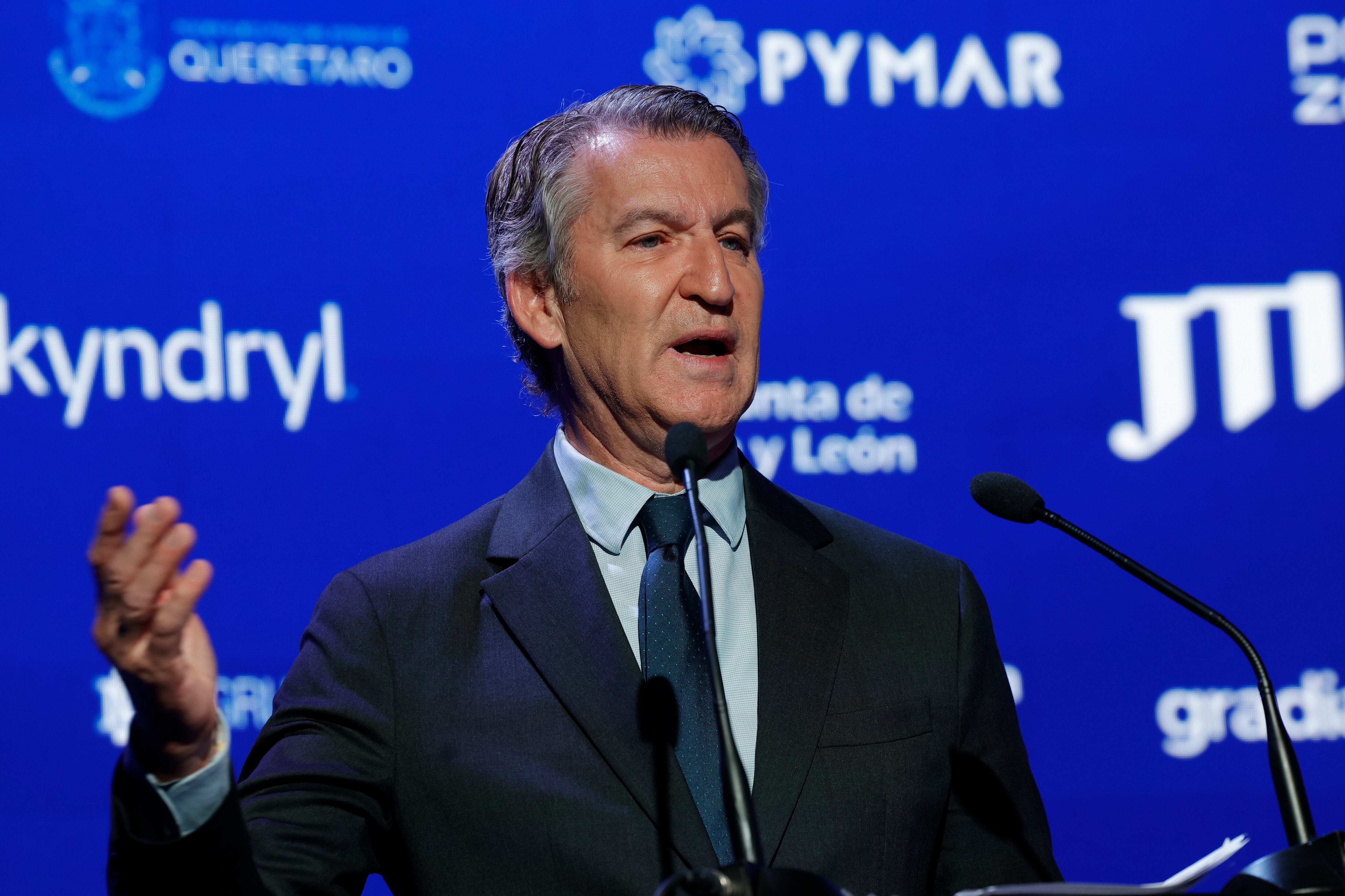 El presidente del PP, Alberto Núñez Feijóo, interviene en el VI Foro Económico 'Wake up, Spain!