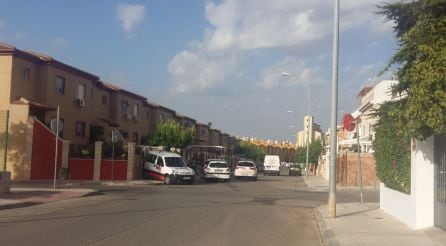 Accidente producido esta mañana en la Calle Úbeda.