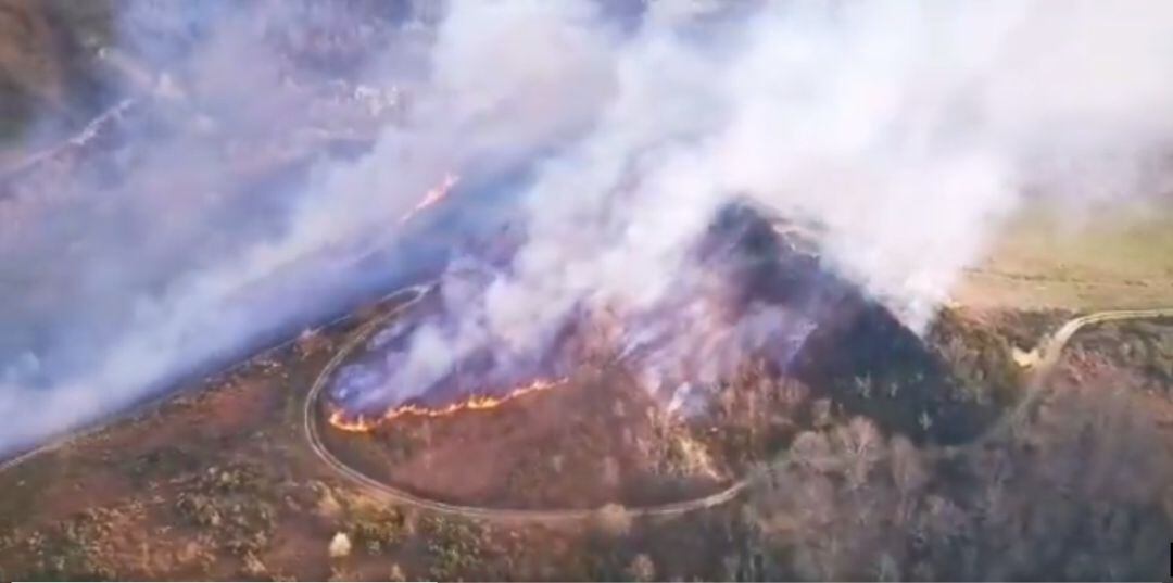 Incendio en San Fiz do Seo