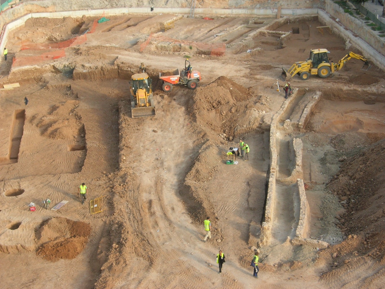 Vista general de la excavación