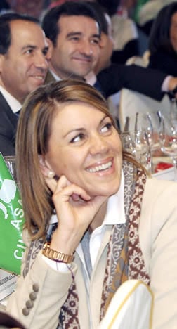 María Dolores de Cospedal, en una comida de hermandad de Asaja Ciudad Real