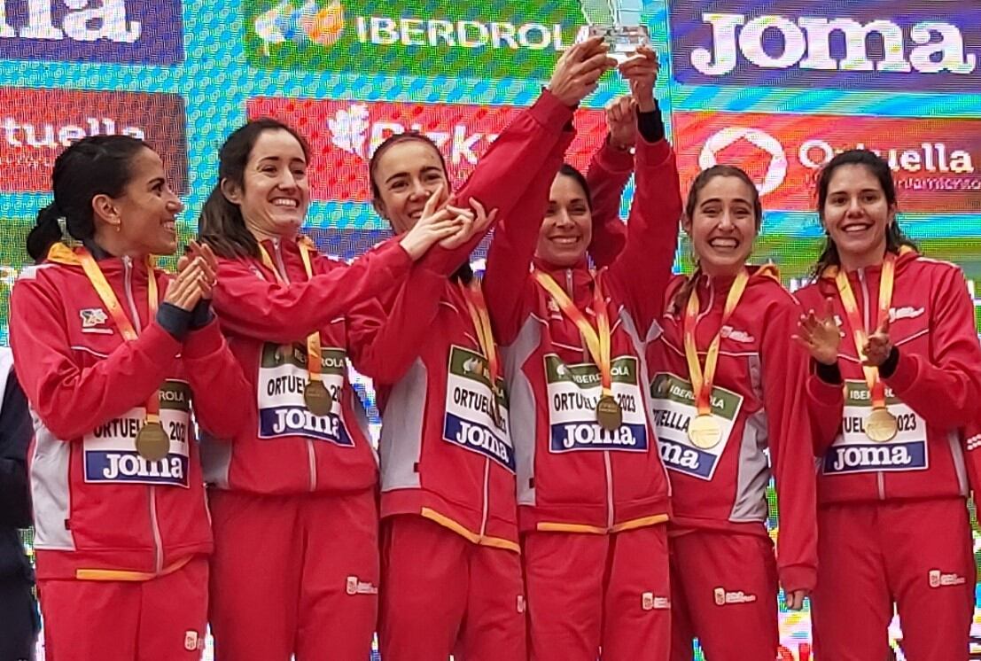 Teresa Herranz, participando con la Selección de Castilla y León