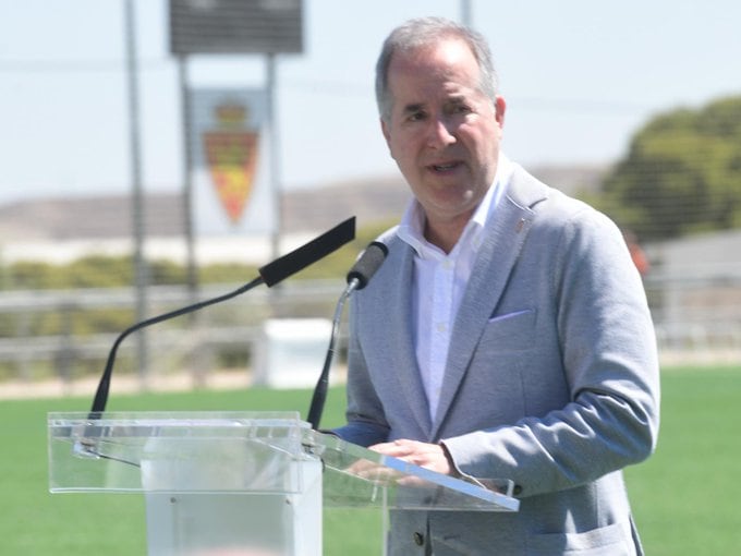 Jorge Mas durante la comparecencia de prensa en la Ciudad Deportiva