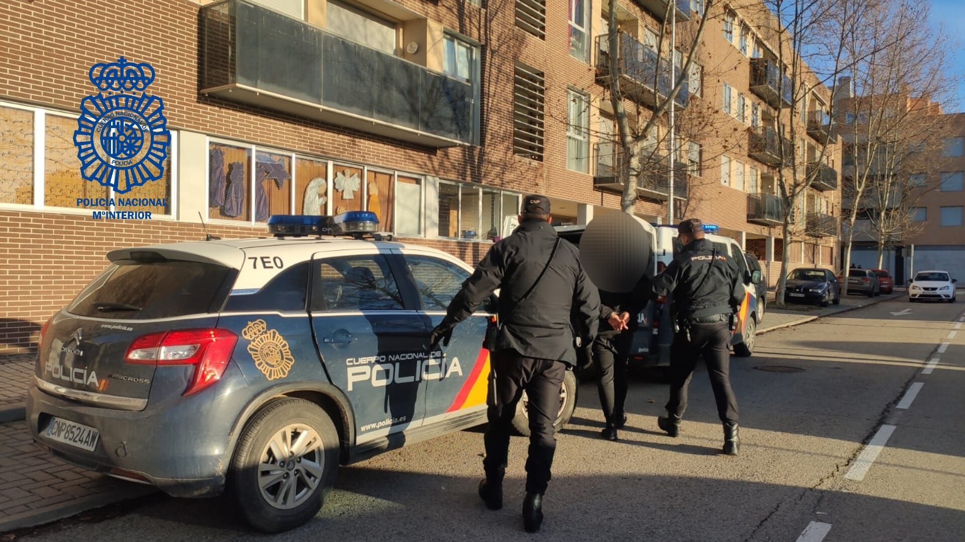 Detención del fugitivo en Valdeluz/Foto Policía Nacional