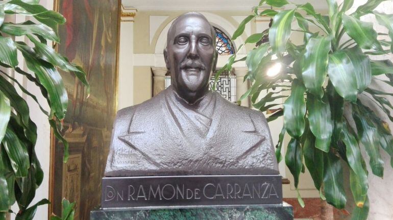 Busto de Ramón de Carranza en el Ayuntamiento de Cádiz