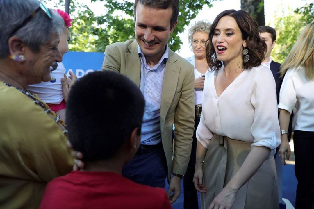 Pablo Casado e Isabel Díaz Ayuso en Aranjuez