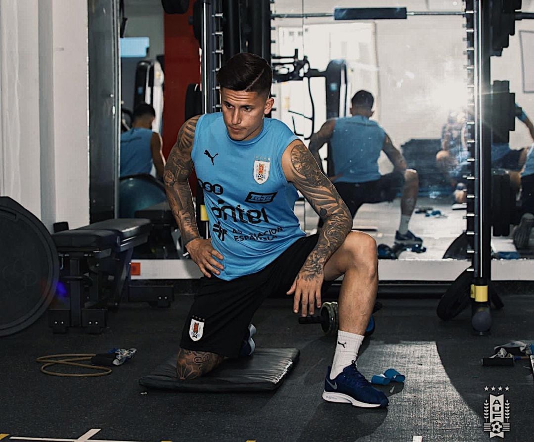 Brian Rodríguez con Uruguay.