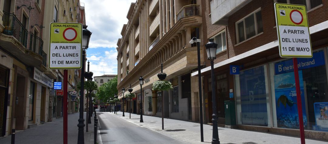 La calle Rosario, cerrada al tráfico