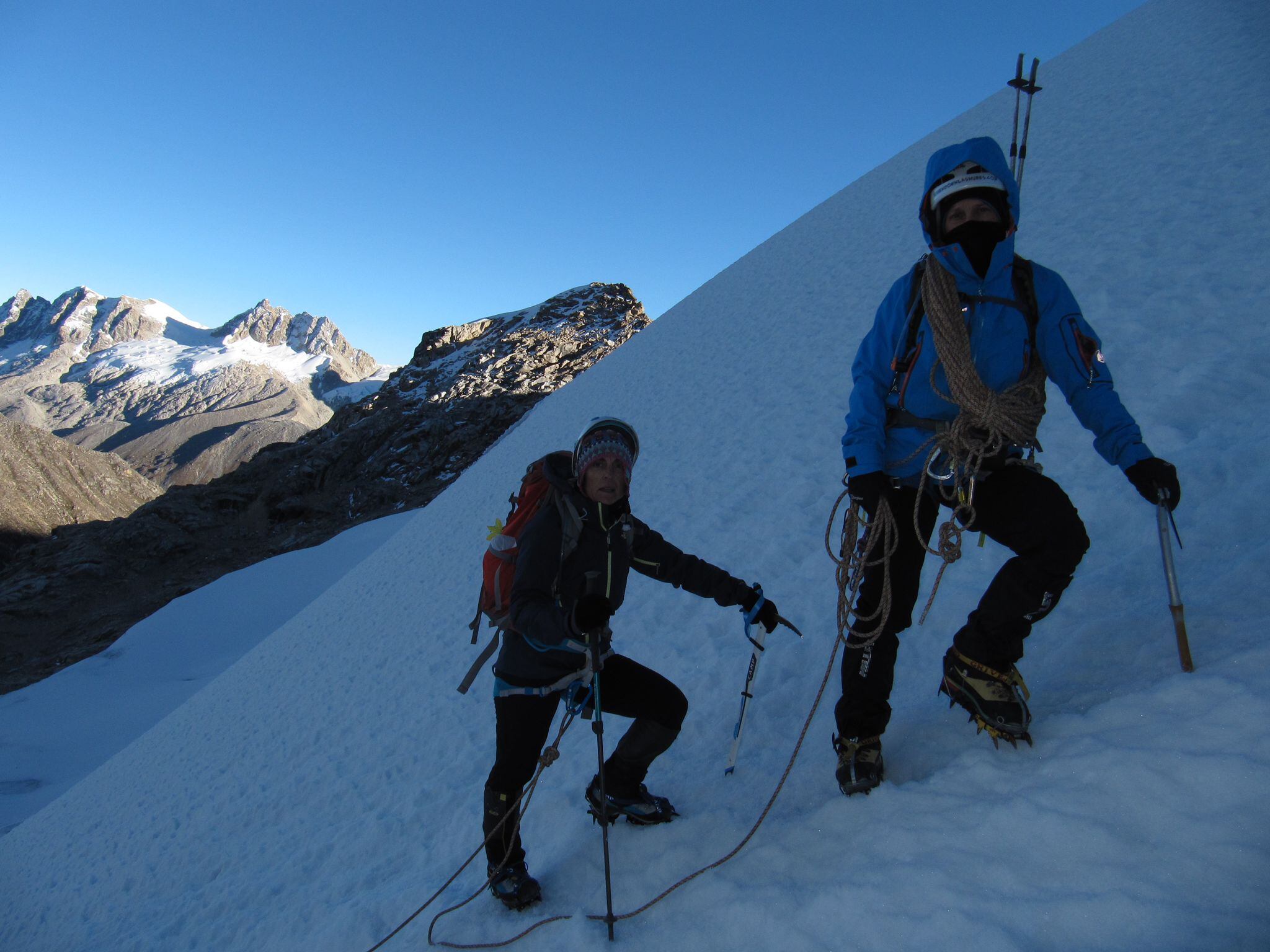 En plena escalada