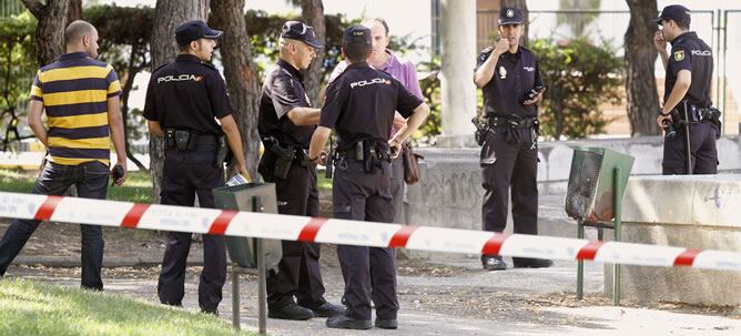 Lugar donde se ha producido el tiroteo en el que han resultado heridos tres policías