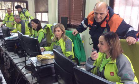 Grupo de trabajadores del Centro de Coordinaci&oacute;n del Cerro.