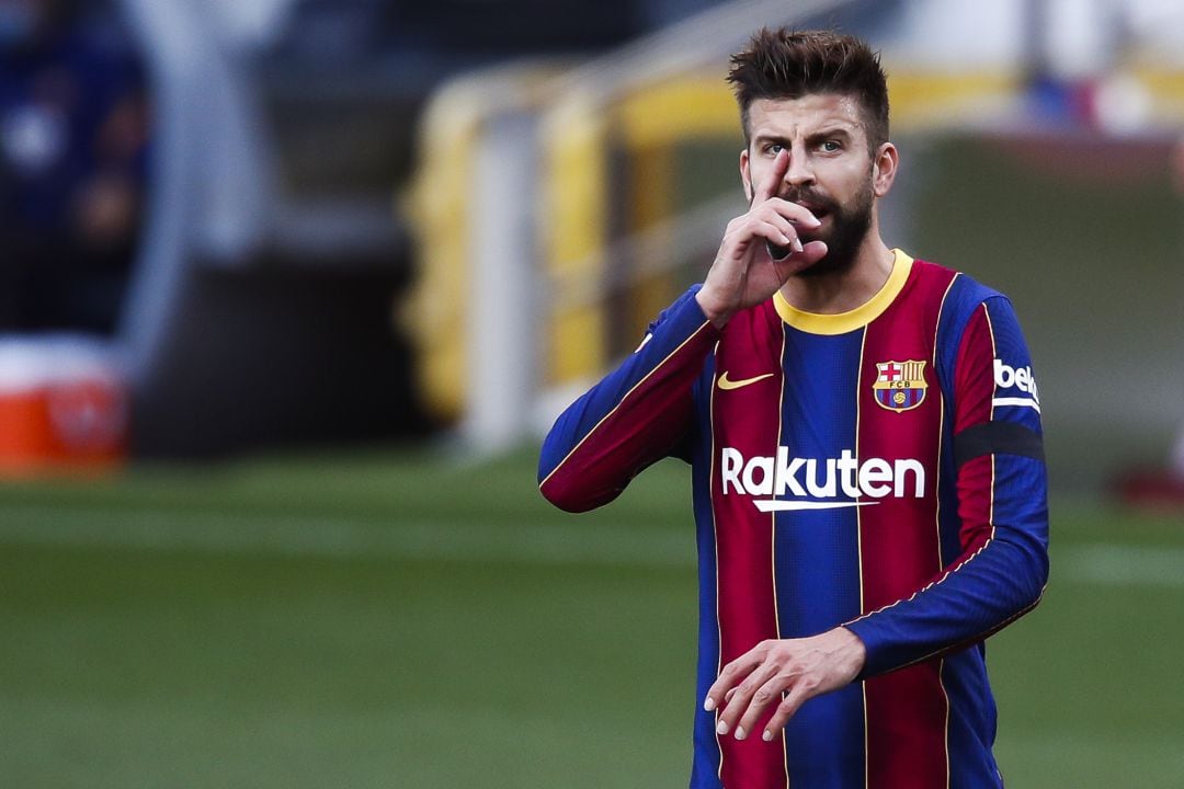 Gerard Piqué, en un partido con el FC Barcelona