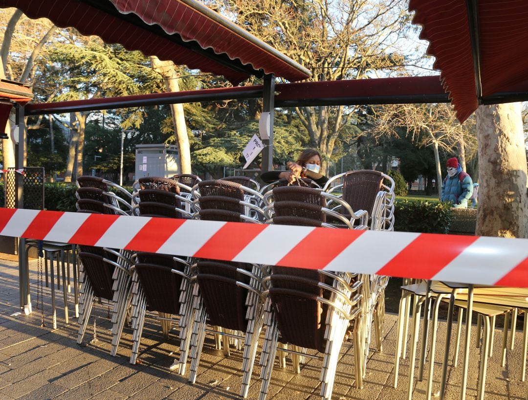 Imagen de una terraza cerrada