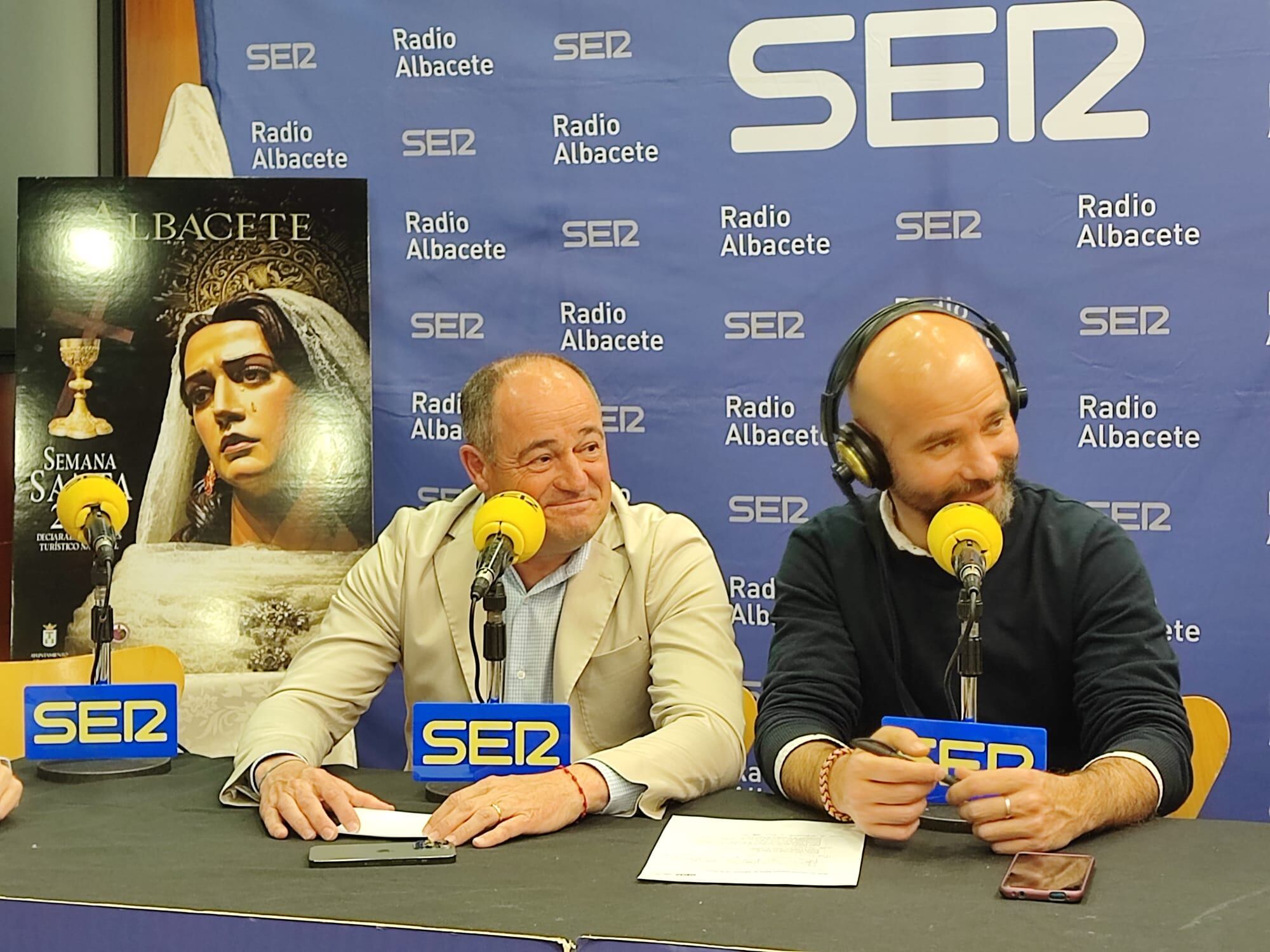 El alcalde de Albacete y el periodista Kiko Aznar