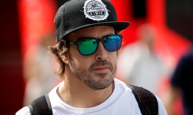 El español Fernando Alonso, en Monza.