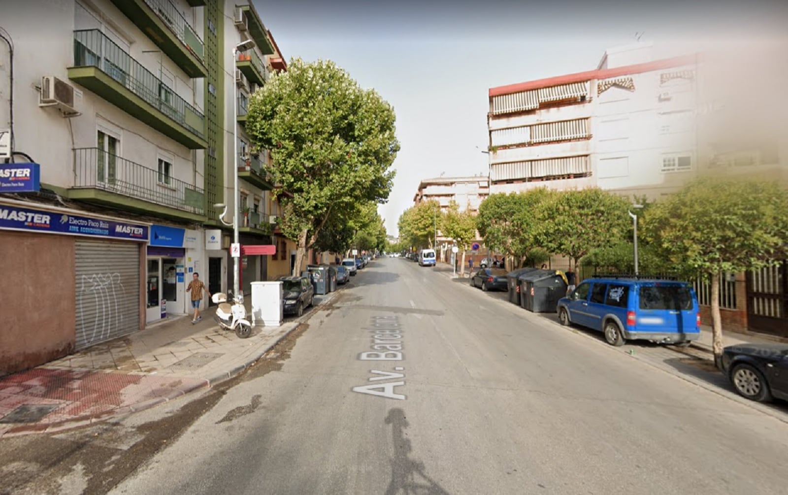 Avenida de Barcelona, en la capital jiennense