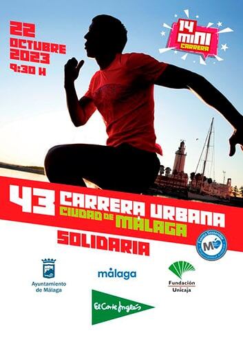La carrera urbana Ciudad de Málaga se celebrará este domingo por las calles de la ciudad