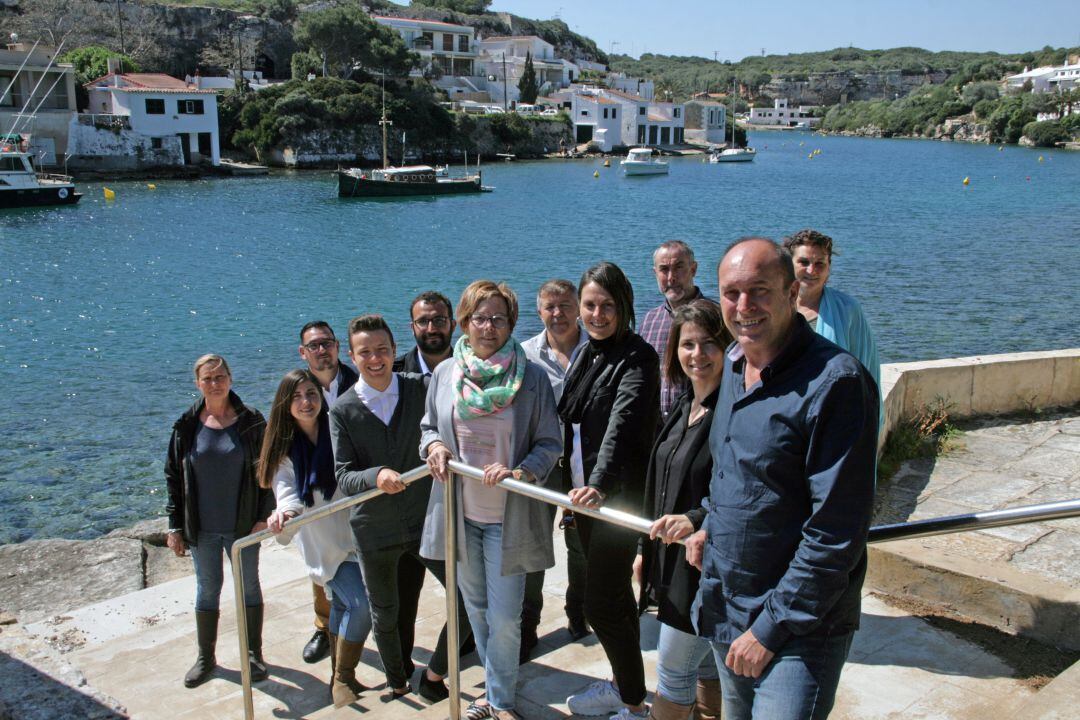 Florencio Conde amb la resta de la seva llista