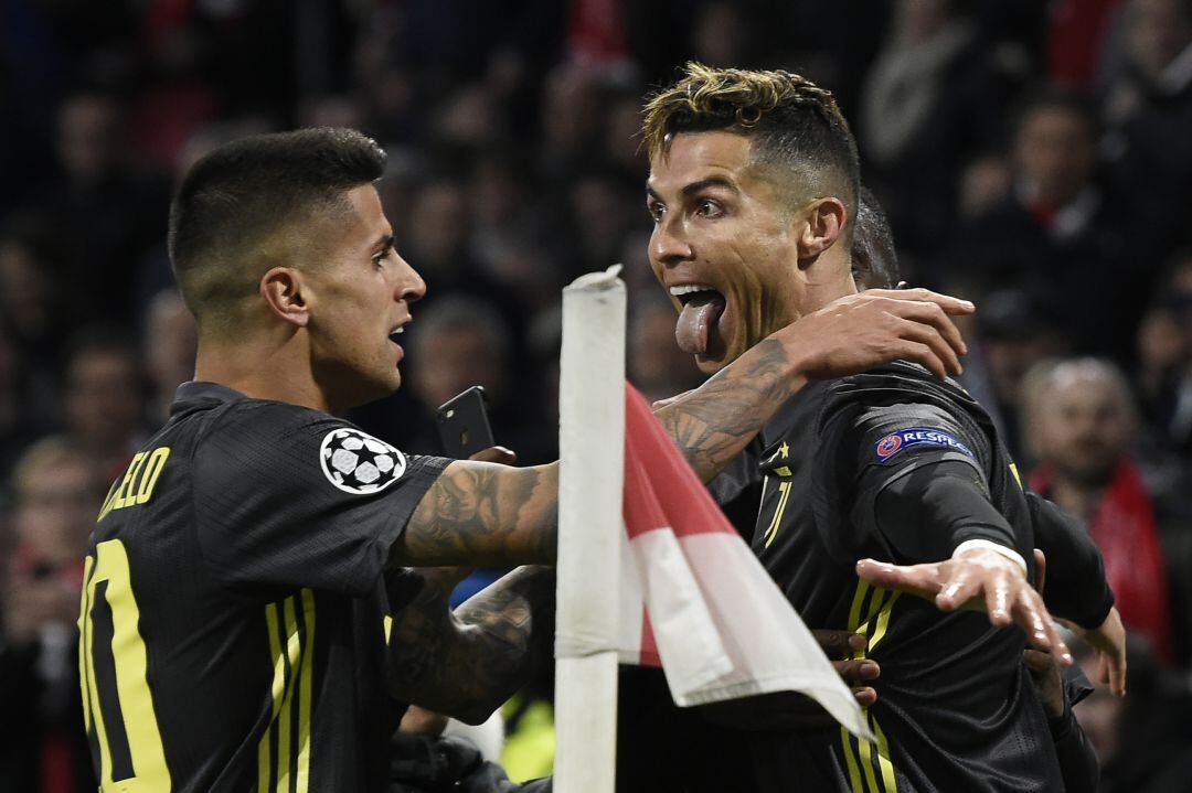 Cristiano Ronaldo celebra el gol ante el Ajax