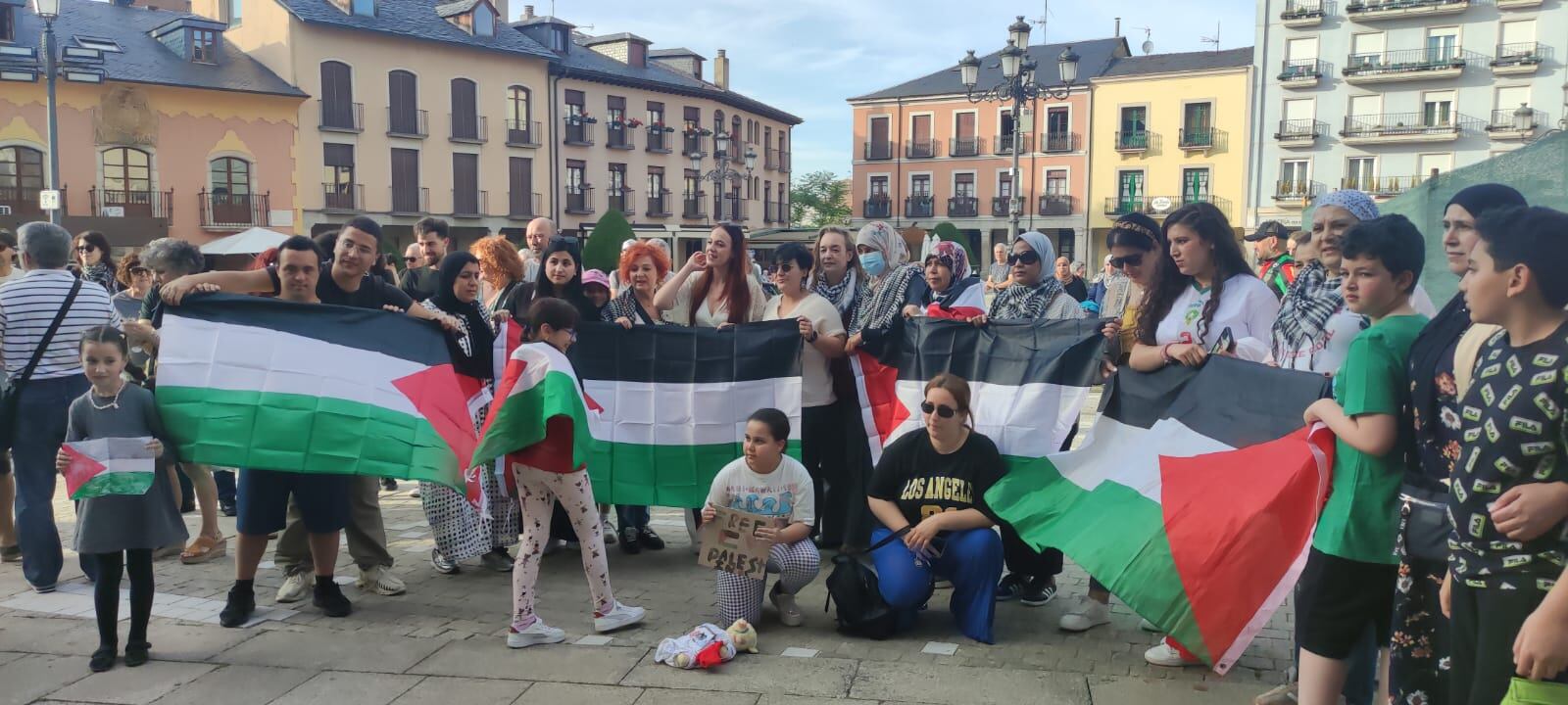 Concentración pro Palestina en Ponferrada