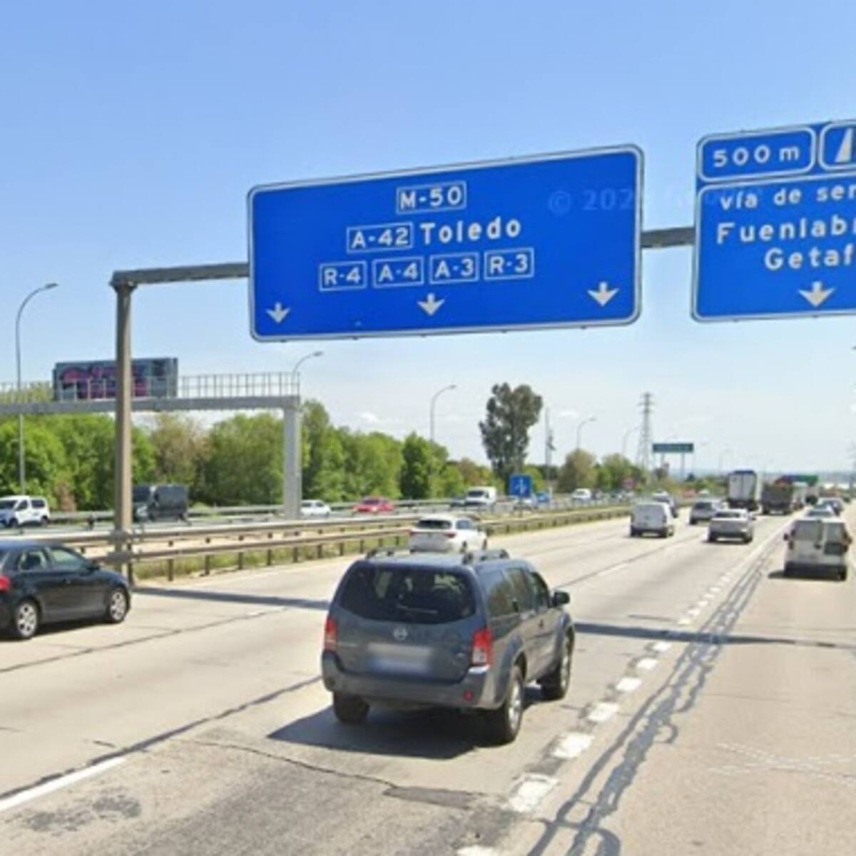 Nuevo verano de obras en la M-50 en el sur de Madrid